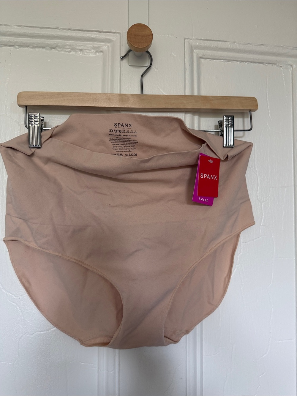 SPANX High-Waist Shaper Briefs in Light Beige